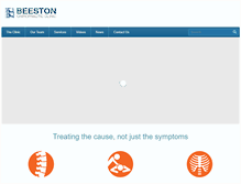 Tablet Screenshot of beestonchiropractic.co.uk